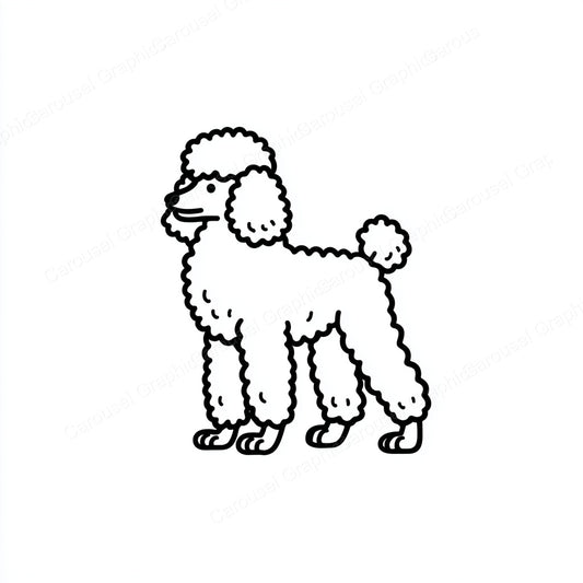 Poodle Vector Graphic preview