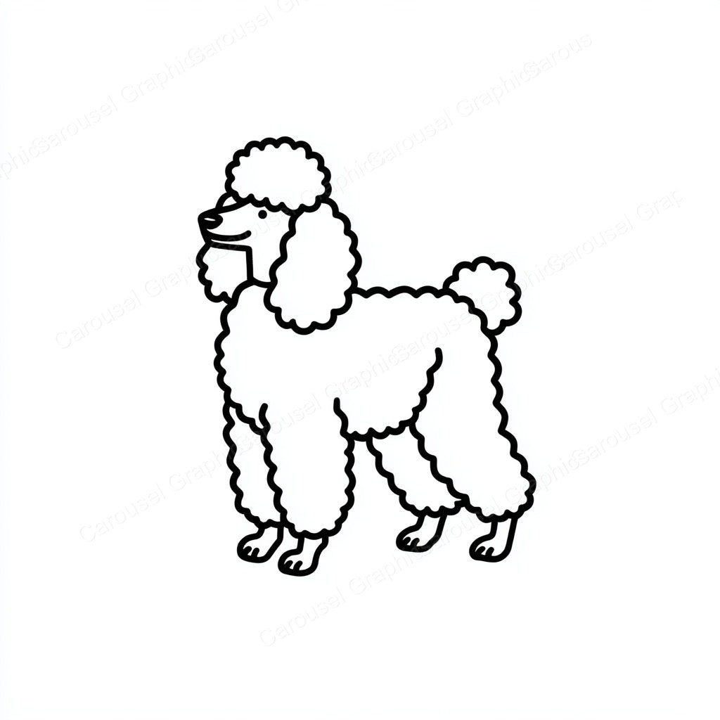 Poodle Vector Graphic preview