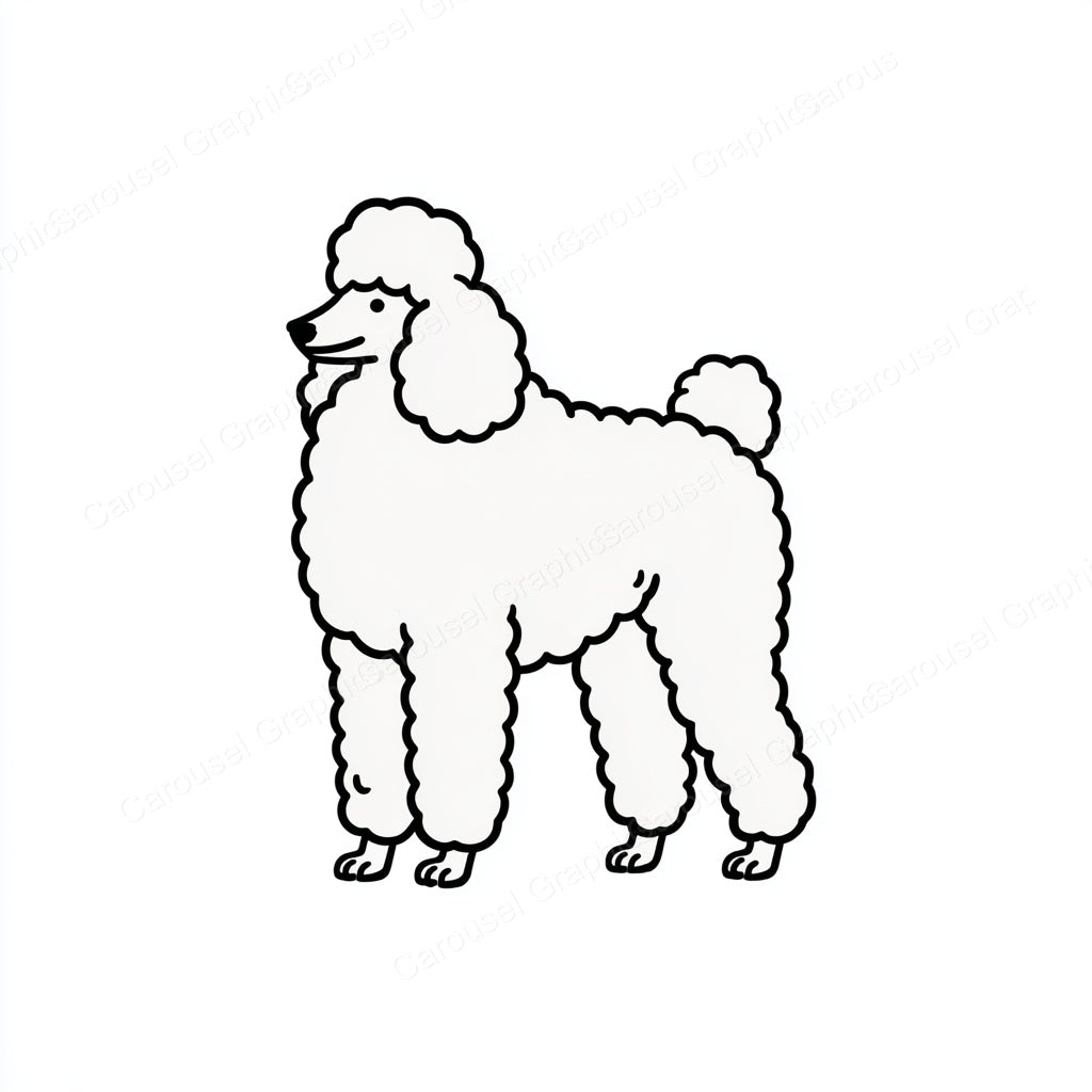 Poodle Vector Graphic preview