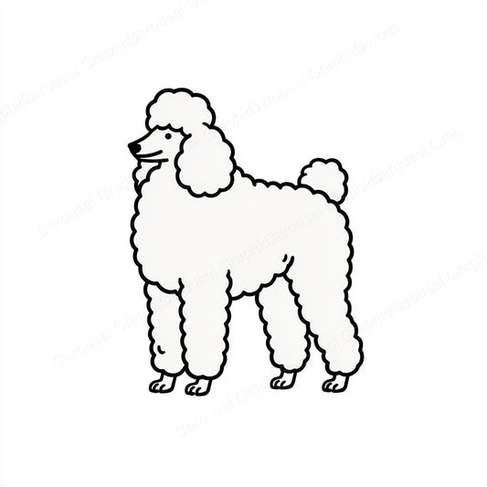 Poodle Vector Graphic preview