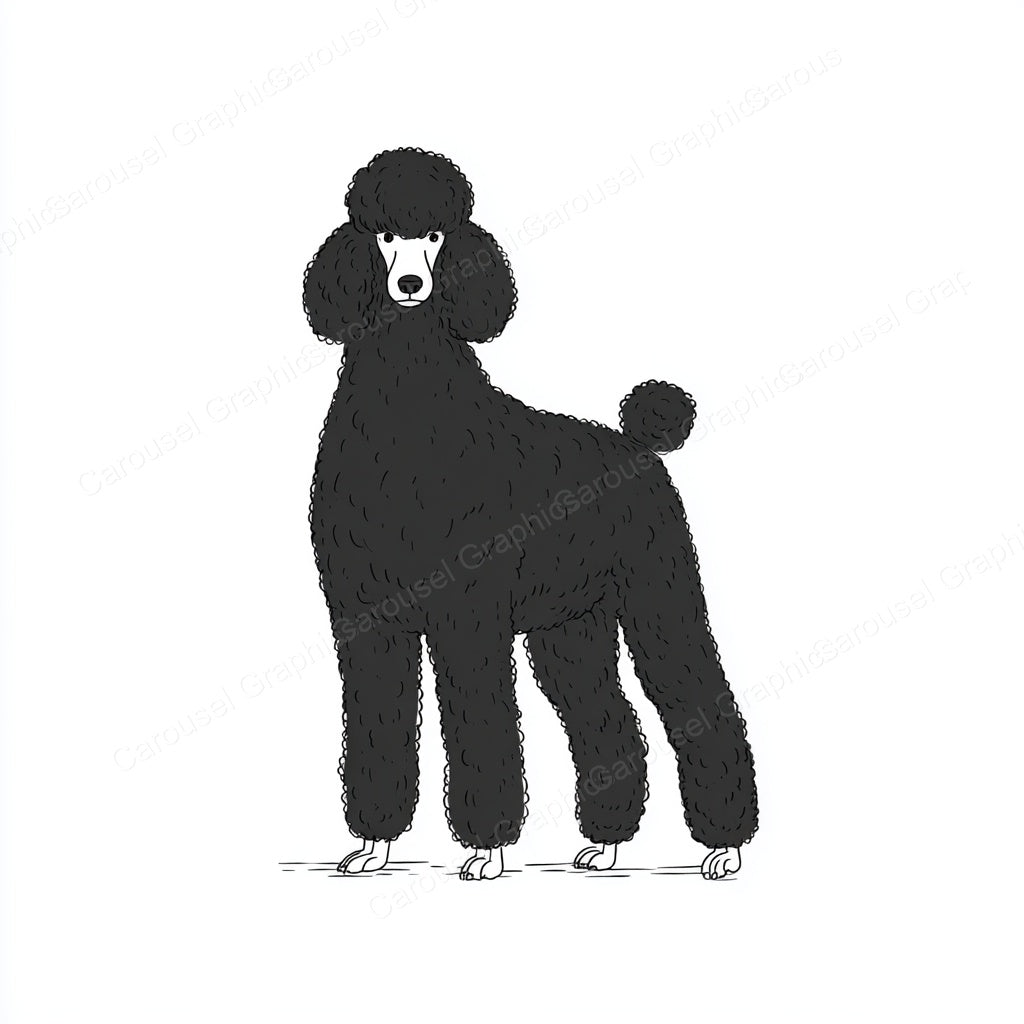 Poodle Vector Graphic preview