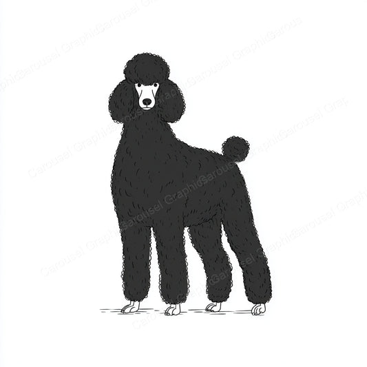 Poodle Vector Graphic preview