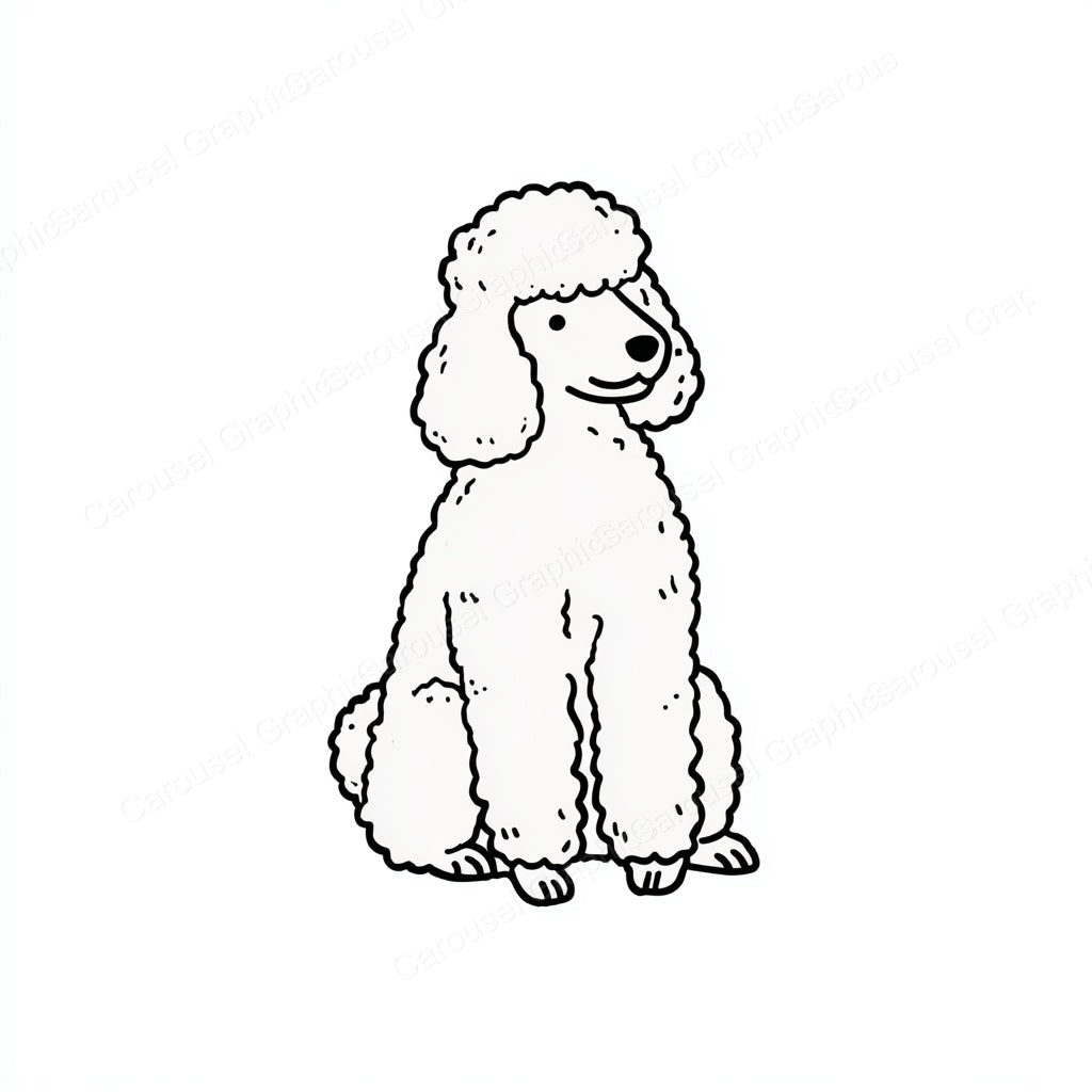 Poodle Vector Graphic preview