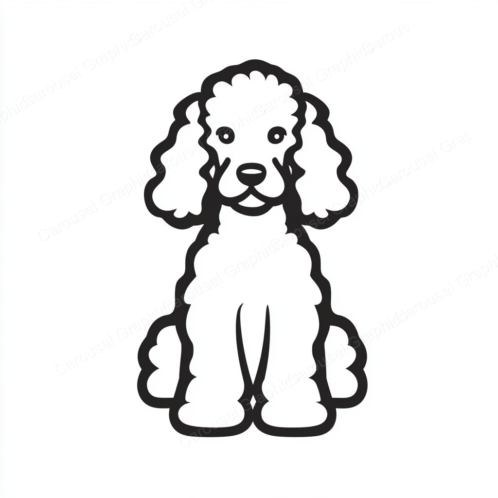 Poodle Vector Graphic preview