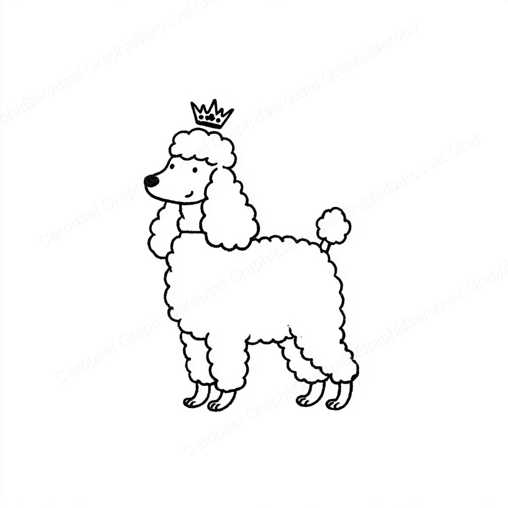 Poodle Vector Graphic preview