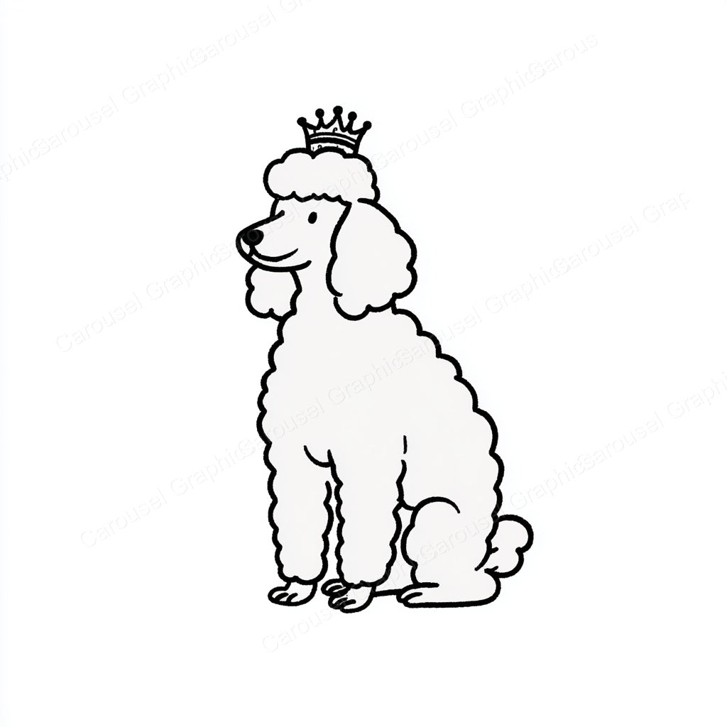 Poodle Vector Graphic preview