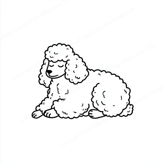 Poodle Vector Graphic preview