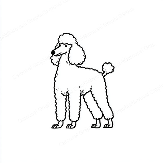 Poodle Vector Graphic preview
