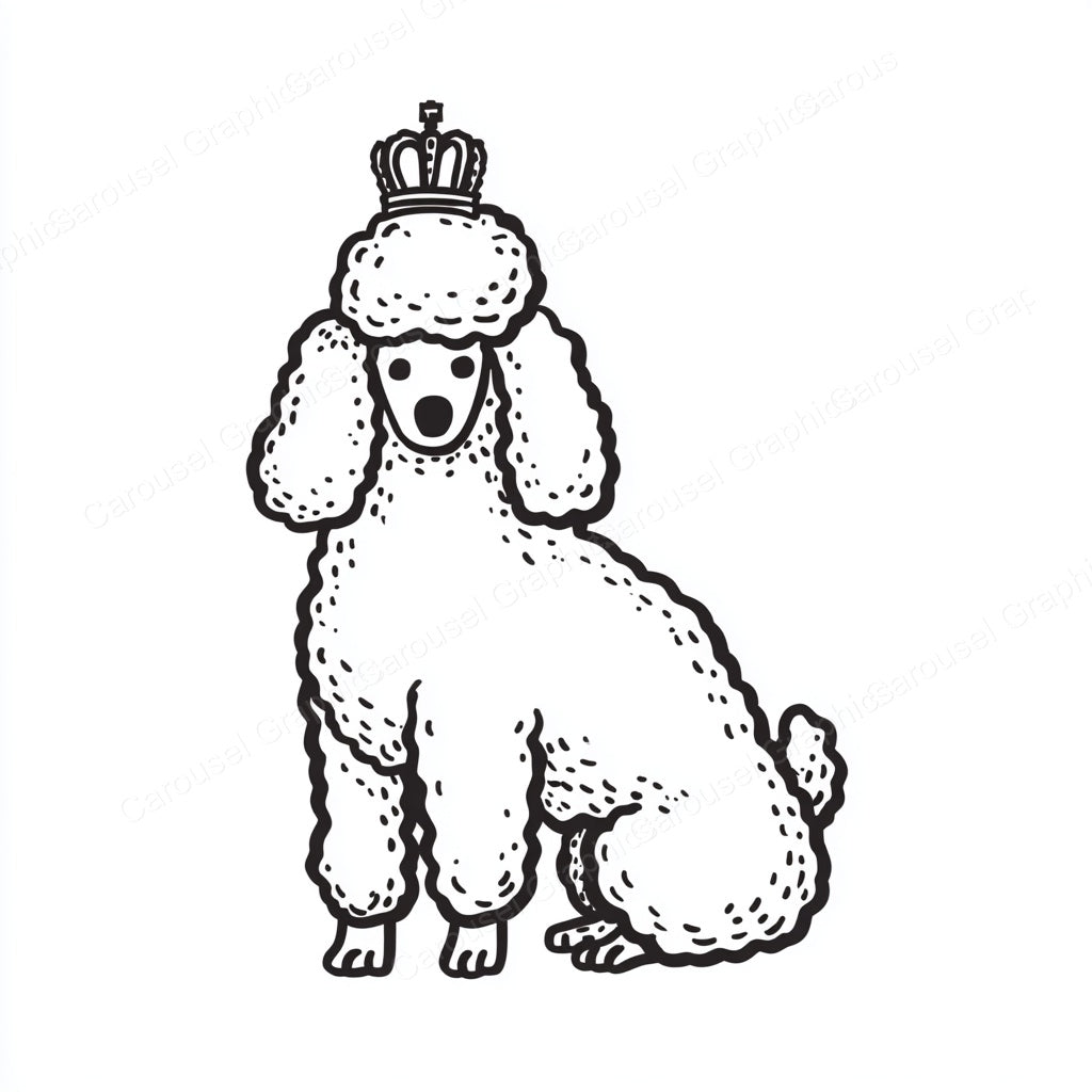 Poodle Vector Graphic preview