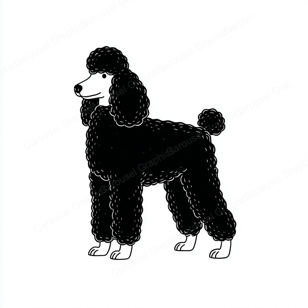 Poodle Vector Graphic preview