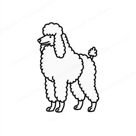 Poodle Vector Graphic preview