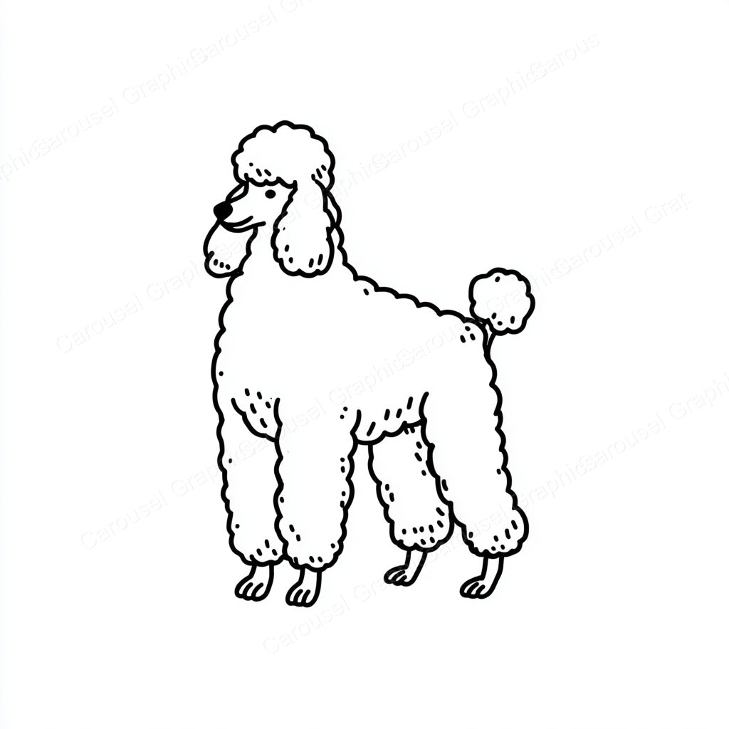 Poodle Vector Graphic preview