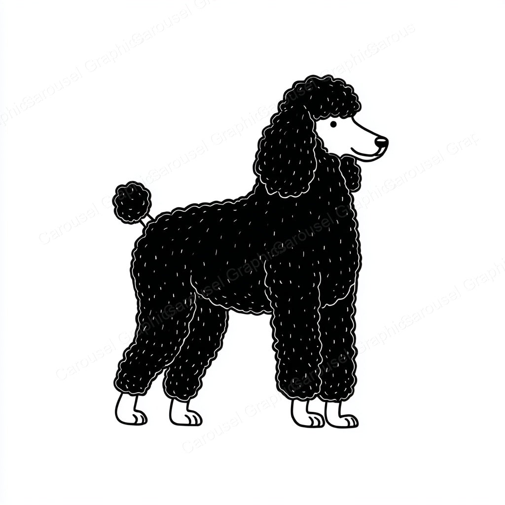 Poodle Vector Graphic preview
