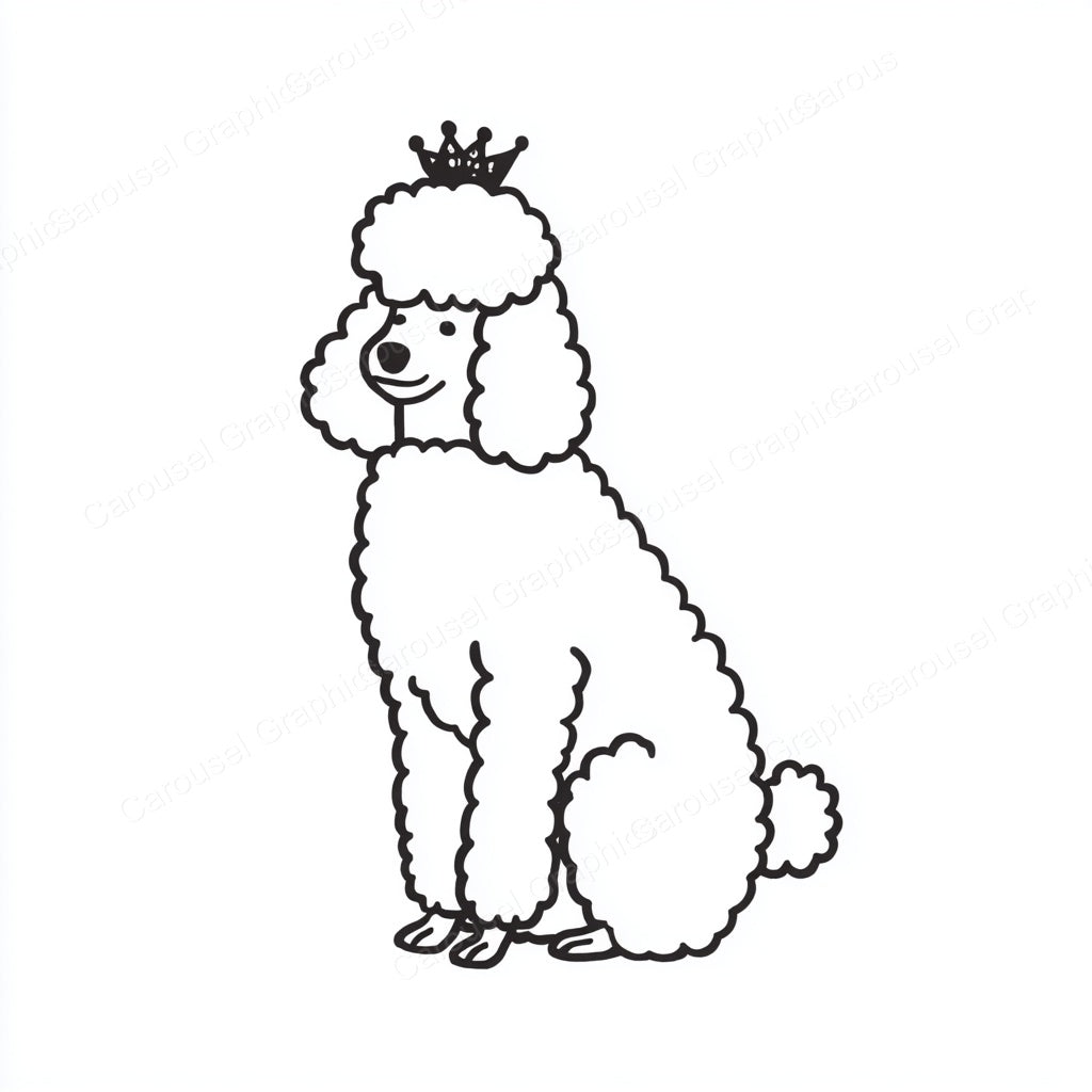 Poodle Vector Graphic preview