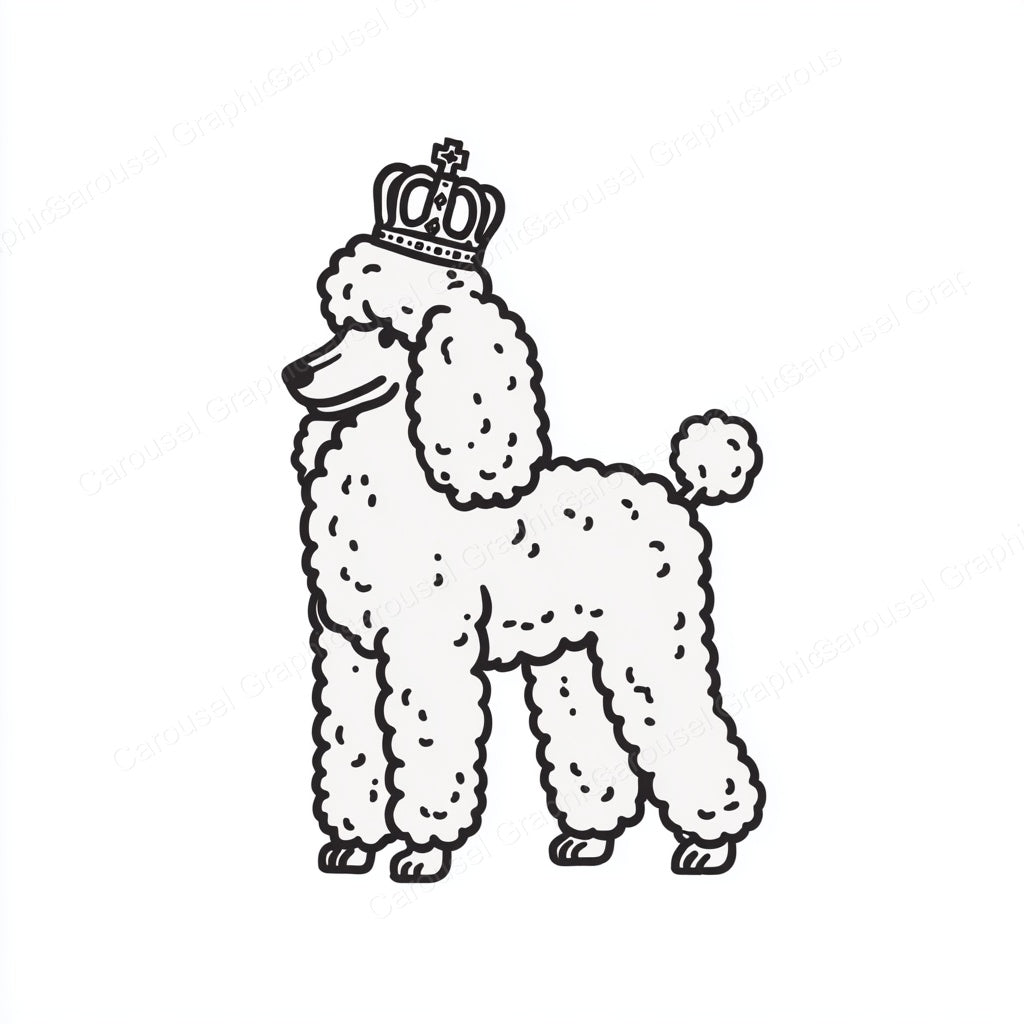 Poodle Vector Graphic preview