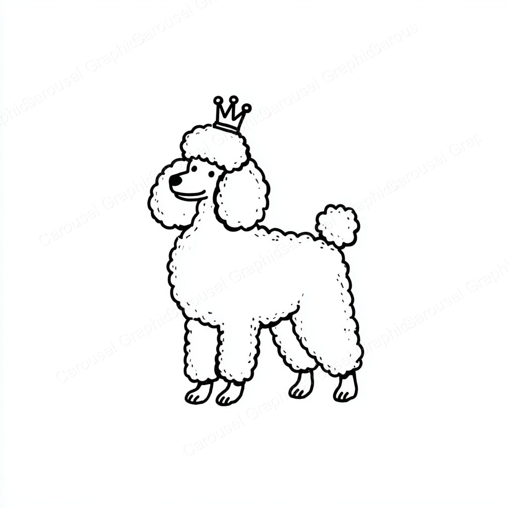 Poodle Vector Graphic preview