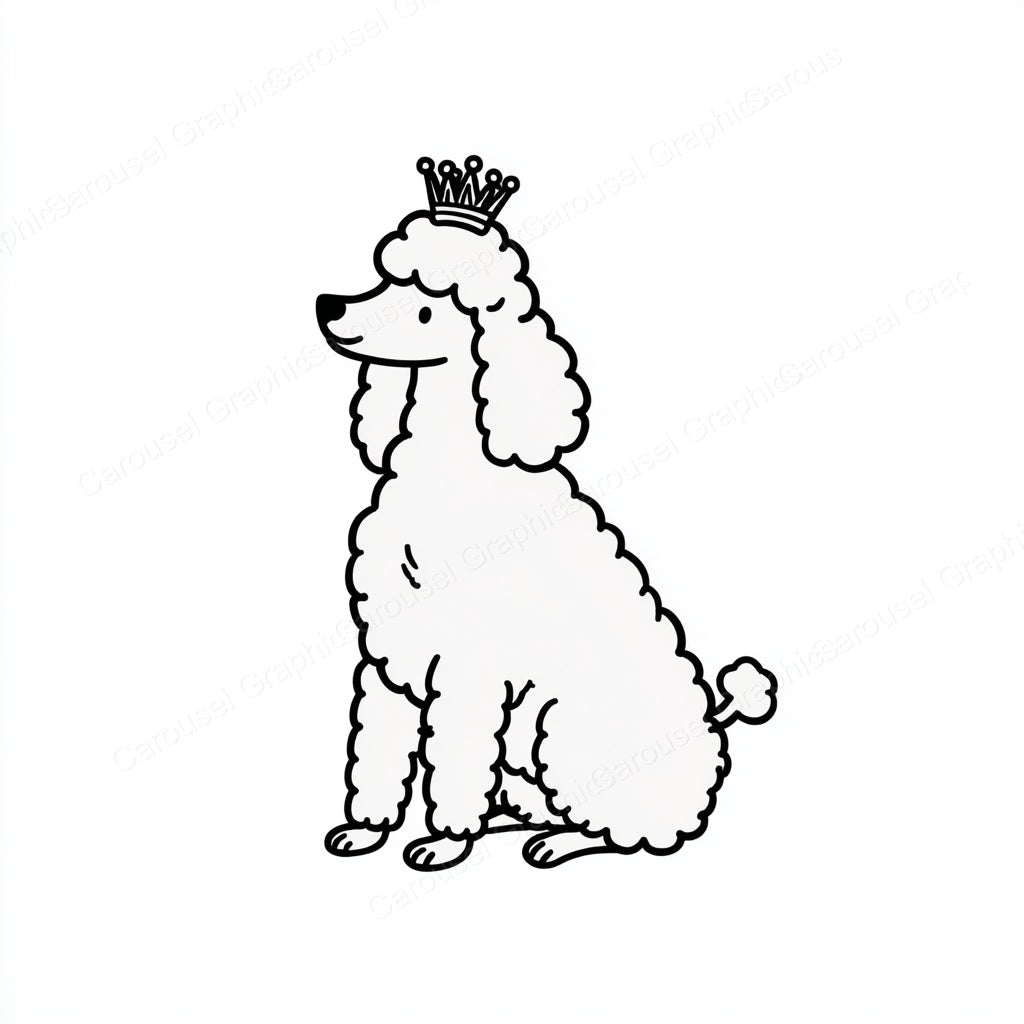 Poodle Vector Graphic preview