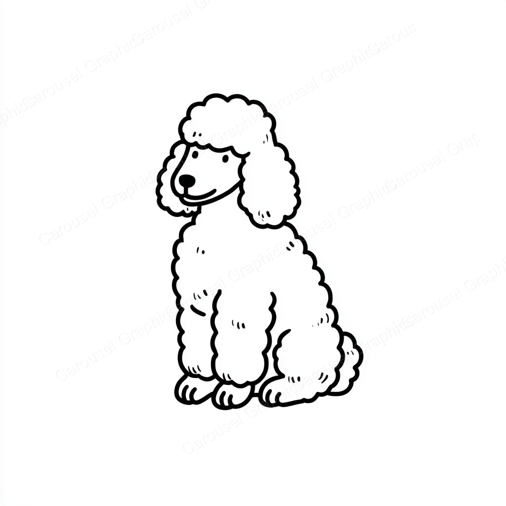 Poodle Vector Graphic preview