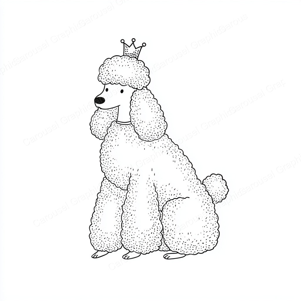 Poodle Vector Graphic preview