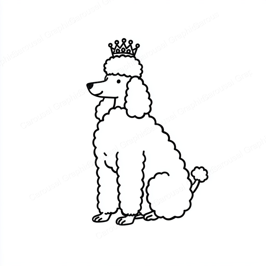 Poodle Vector Graphic preview