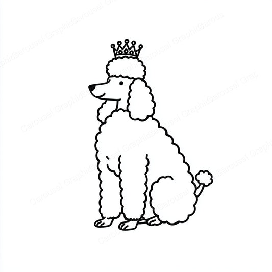 Poodle Vector Graphic preview