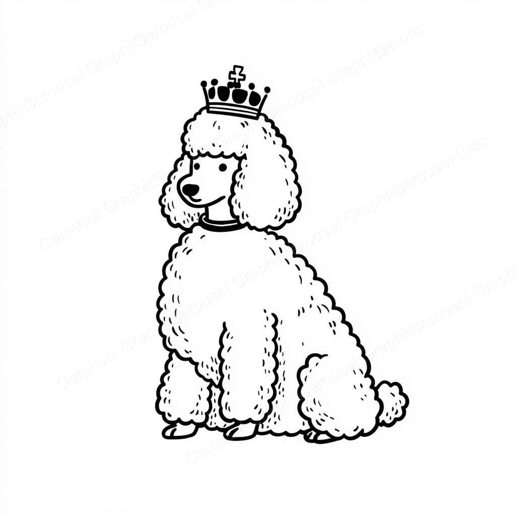 Poodle Vector Graphic preview