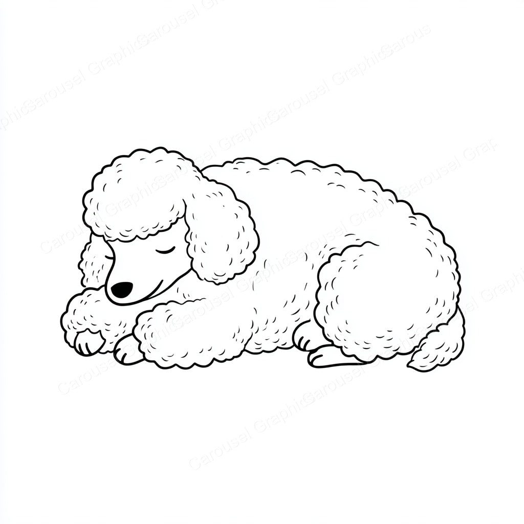 Poodle Vector Graphic preview