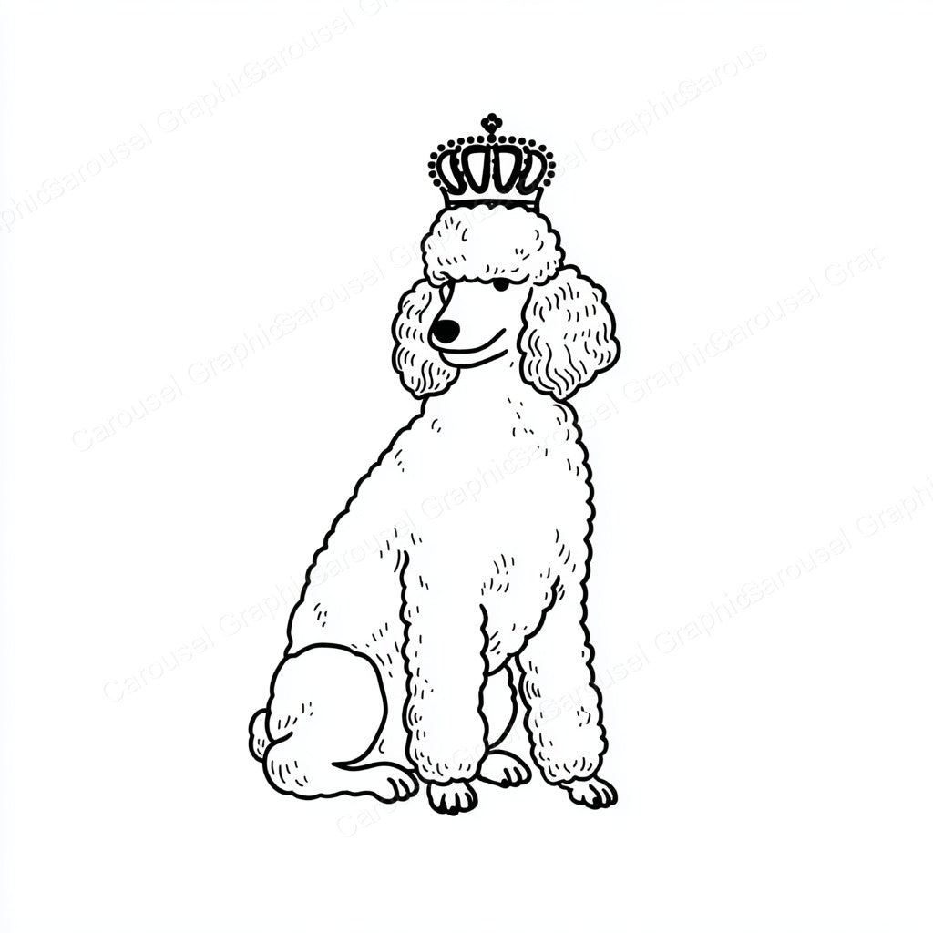 Poodle Vector Graphic preview