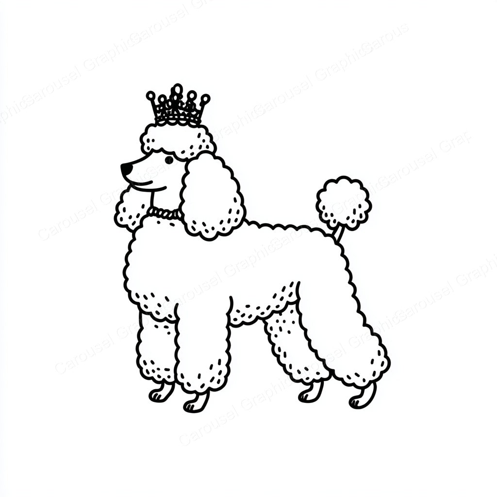 Poodle Vector Graphic preview