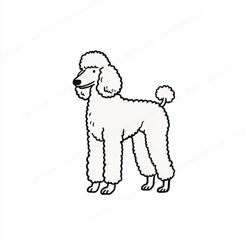 Poodle Vector Graphic preview