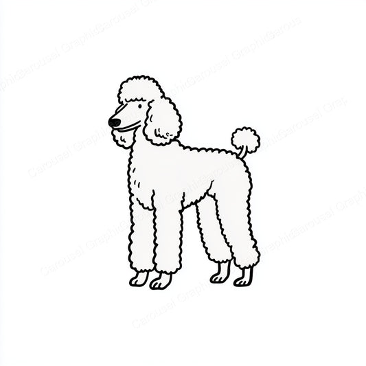 Poodle Vector Graphic preview