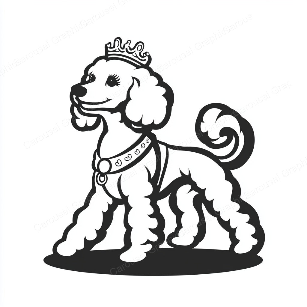 Poodle Vector Graphic preview