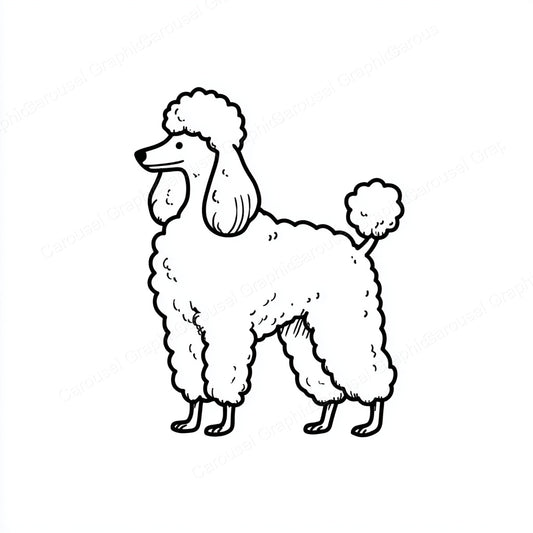 Poodle Vector Graphic preview