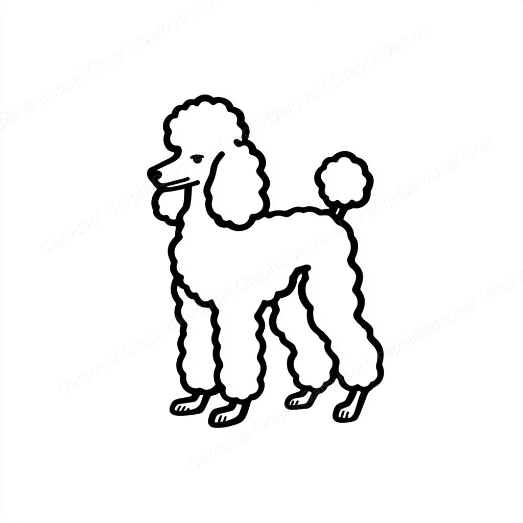 Poodle Vector Graphic preview