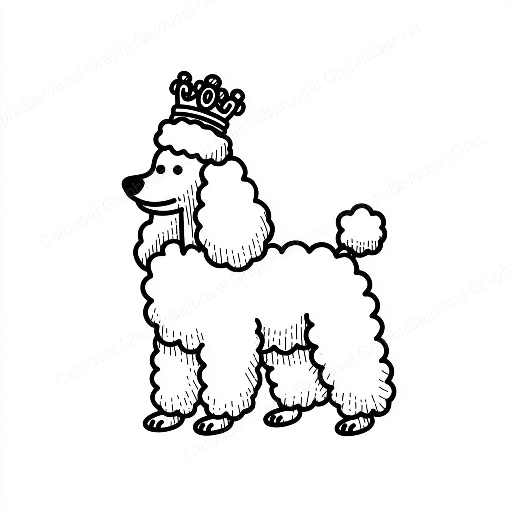 Poodle Vector Graphic preview