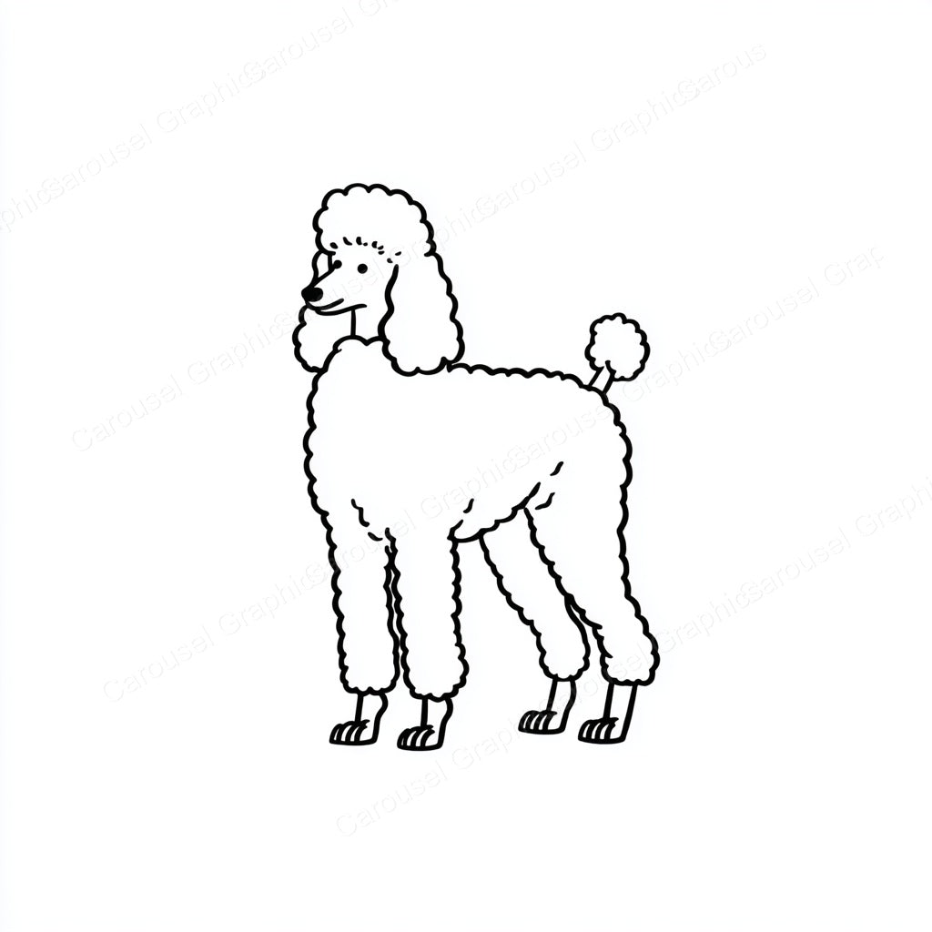 Poodle Vector Graphic preview