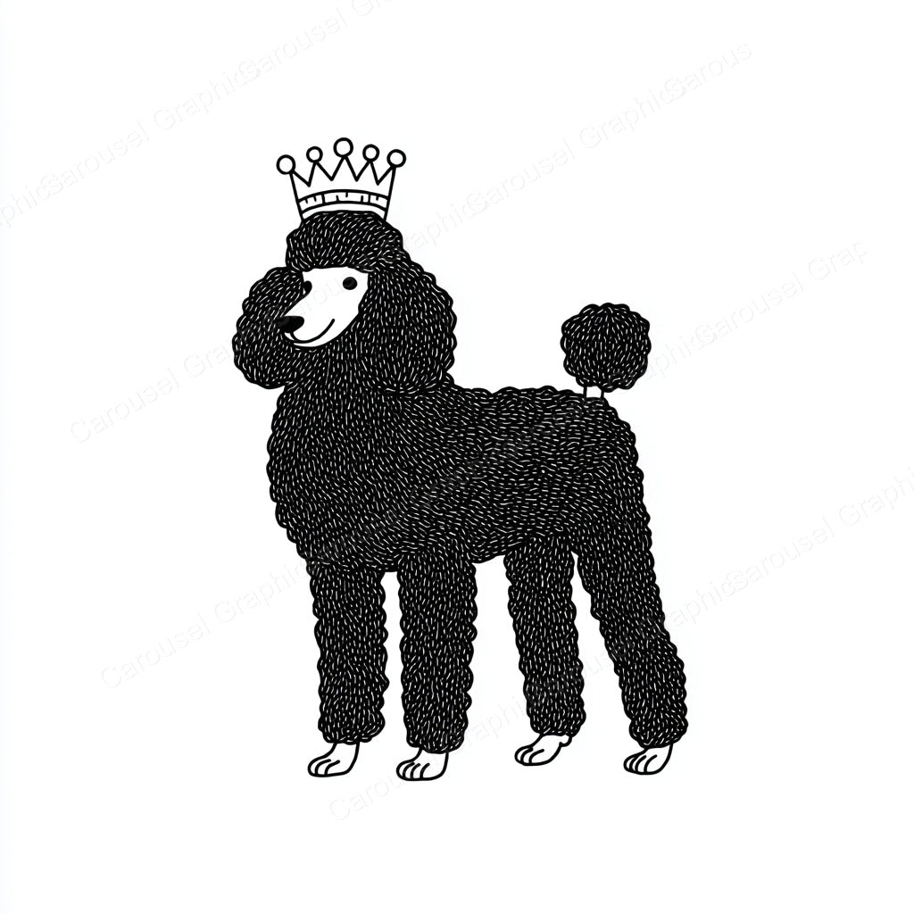 Poodle Vector Graphic preview