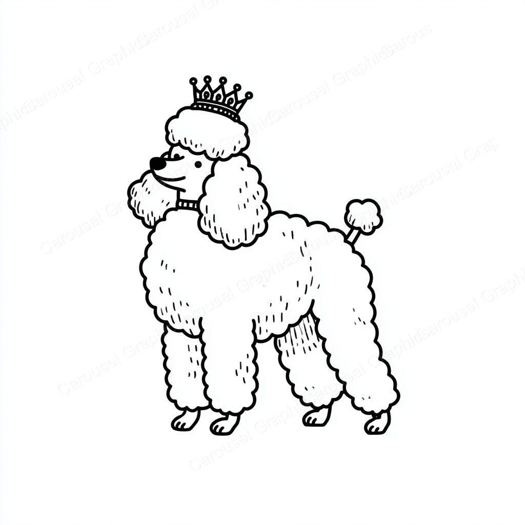 Poodle Vector Graphic preview