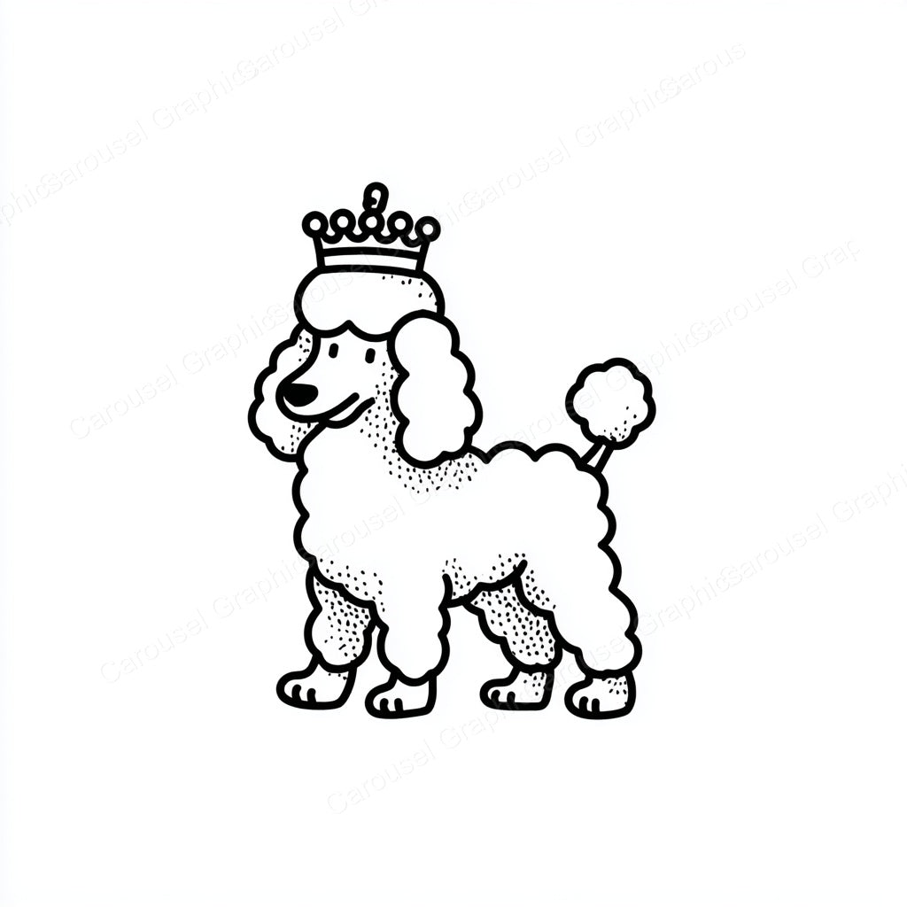 Poodle Vector Graphic preview