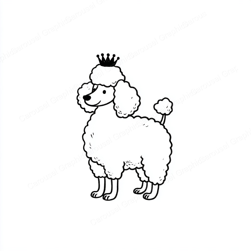 Poodle Vector Graphic preview