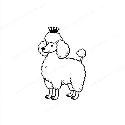 Poodle Vector Graphic preview