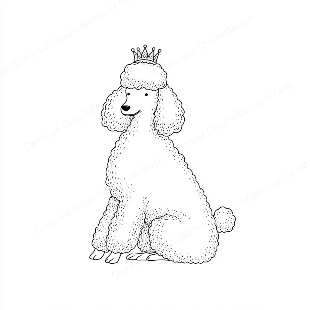 Poodle Vector Graphic preview