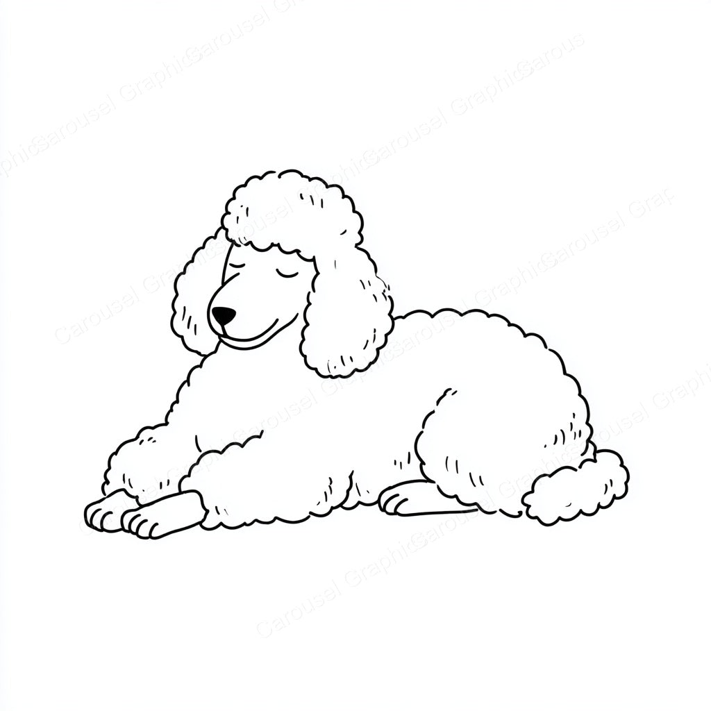 Poodle Vector Graphic preview