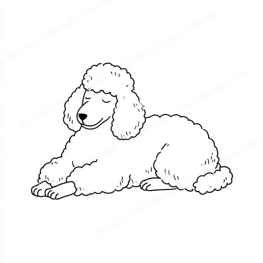 Poodle Vector Graphic preview