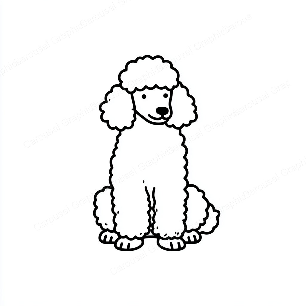 Poodle Vector Graphic preview