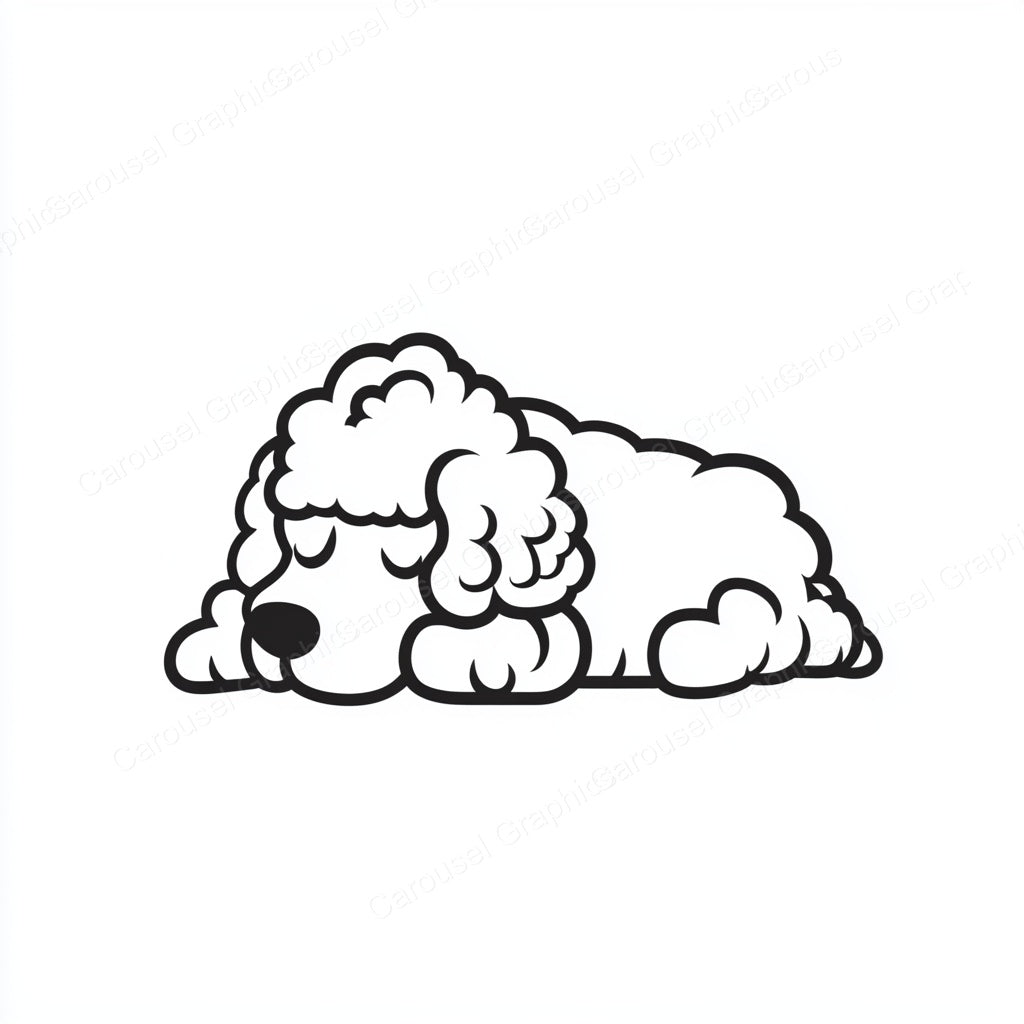 Poodle Vector Graphic preview