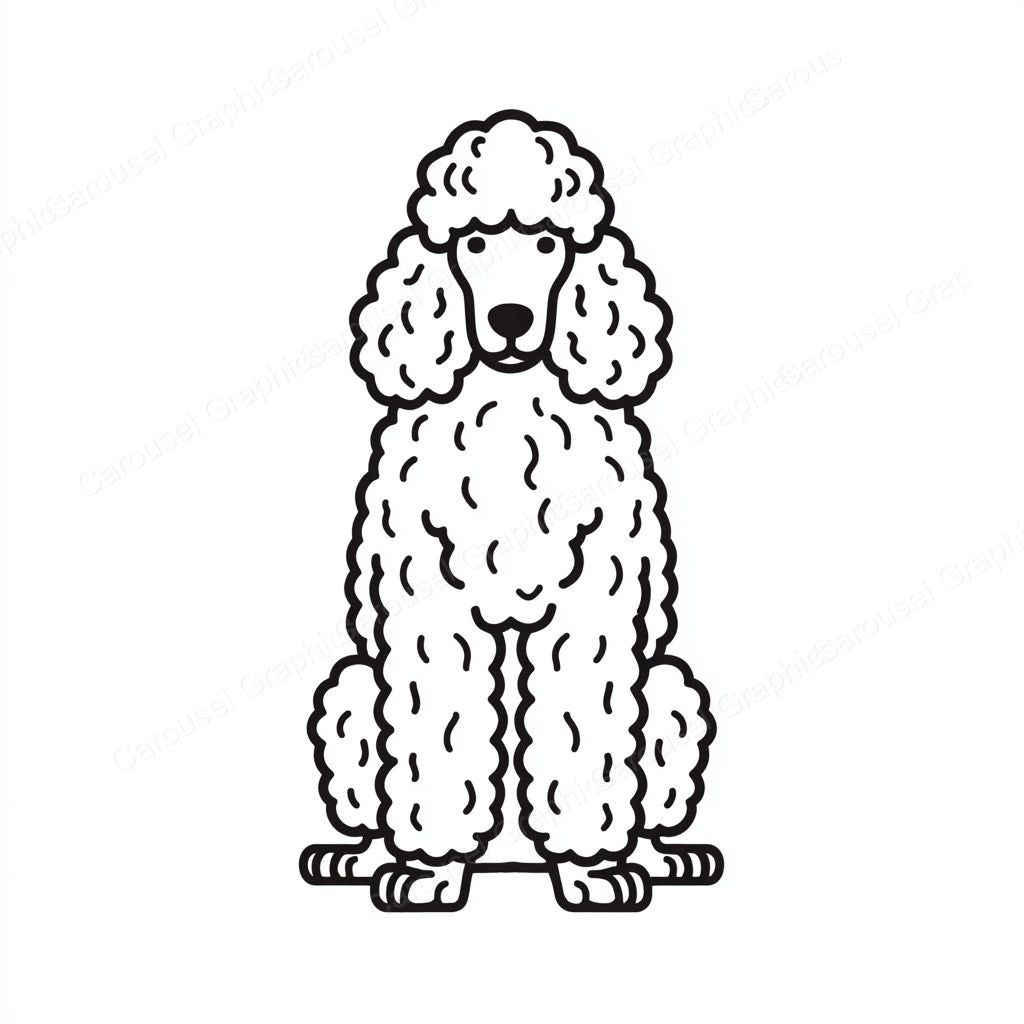 Poodle Vector Graphic preview