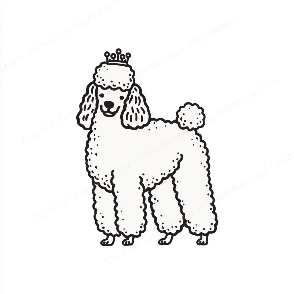 Poodle Vector Graphic preview