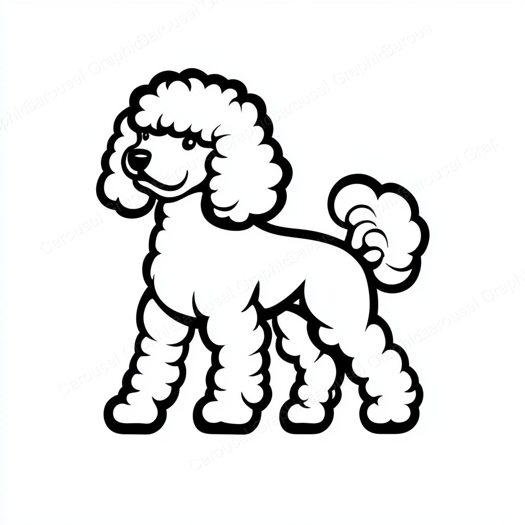 Poodle Vector Graphic preview