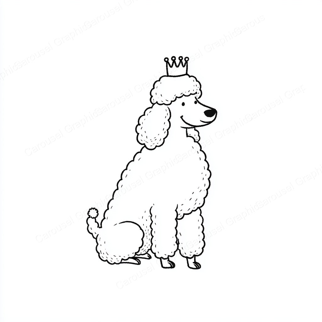 Poodle Vector Graphic preview